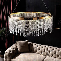 LED осветително тяло 56W Gold Luxury Cristal 1 сегмент