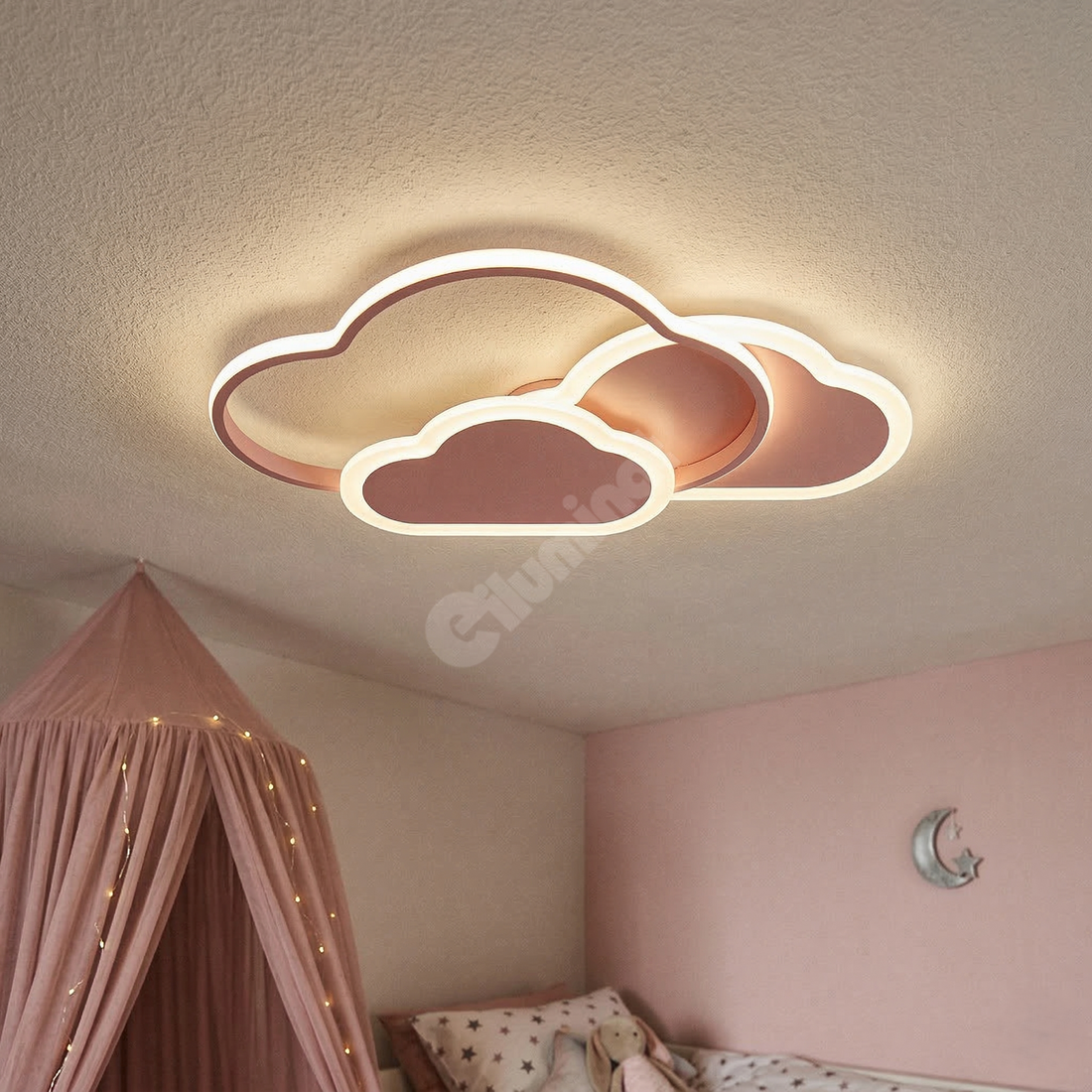 LED осветително тяло 86W NORISOR Pink с дистанционно, еквивалент 400W