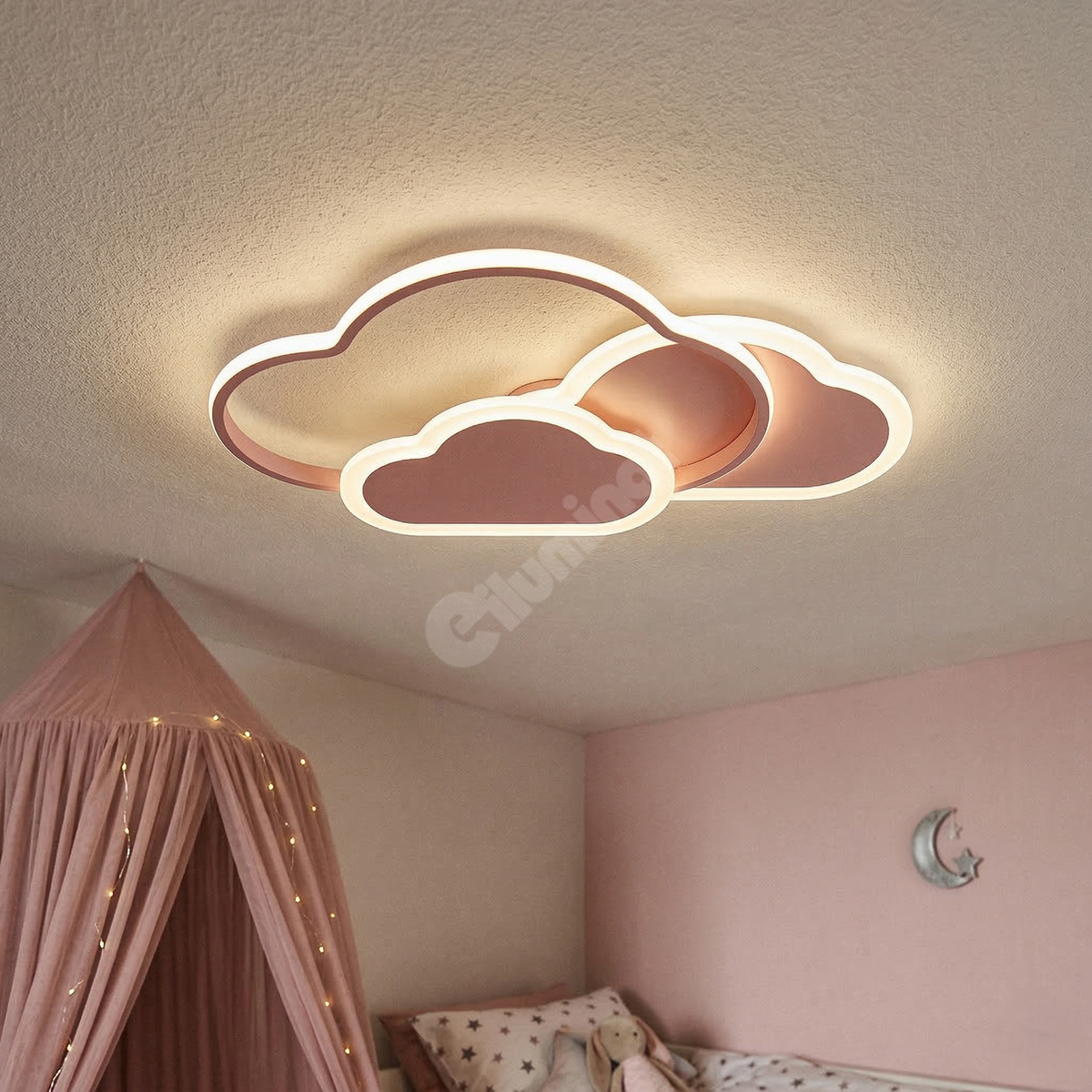 LED осветително тяло 86W NORISOR Pink с дистанционно, еквивалент 400W
