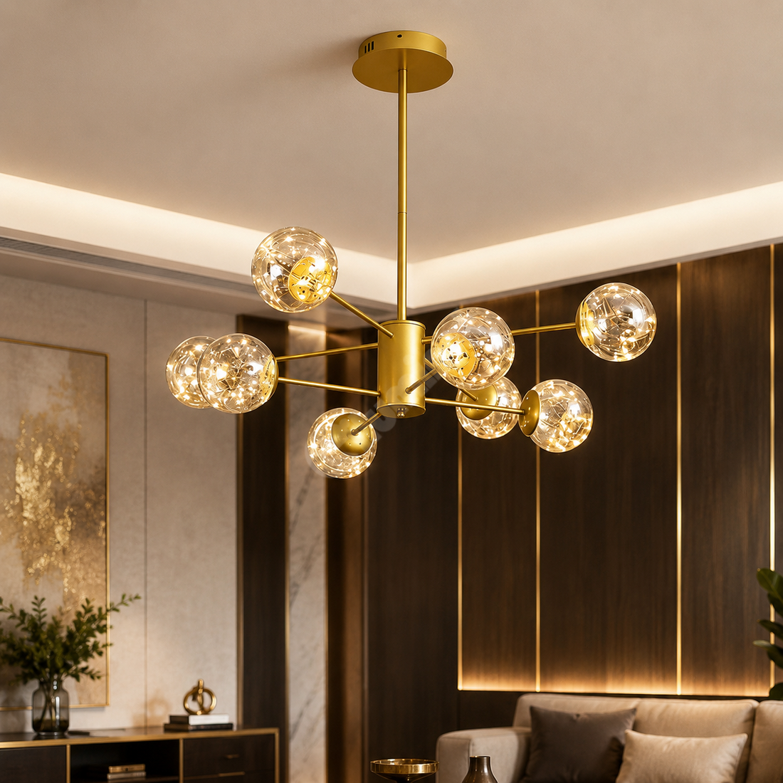 Осветително тяло LED висящо Arlio Gold еквивалент 180W