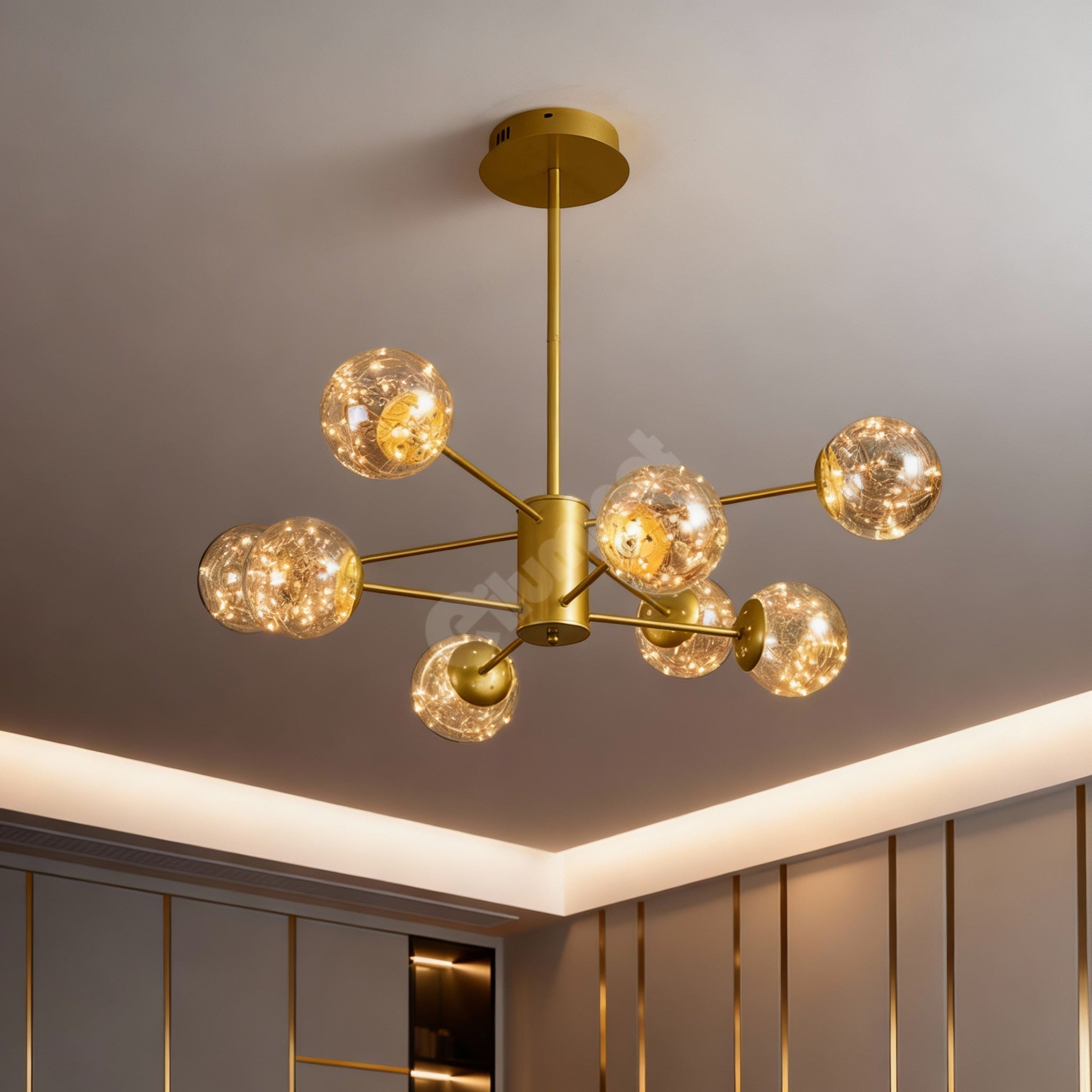 Осветително тяло LED висящо Arlio Gold еквивалент 180W