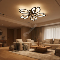 LED осветително тяло ANEMONE Black Еквивалент 500W Дистанционно управление