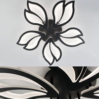 LED осветително тяло ANEMONE Black Еквивалент 500W Дистанционно управление