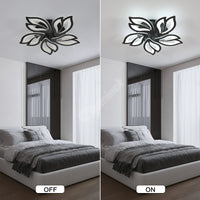 LED осветително тяло ANEMONE Black Еквивалент 500W Дистанционно управление