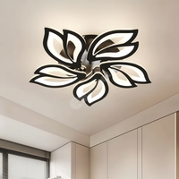 LED осветително тяло ANEMONE Black Еквивалент 500W Дистанционно управление