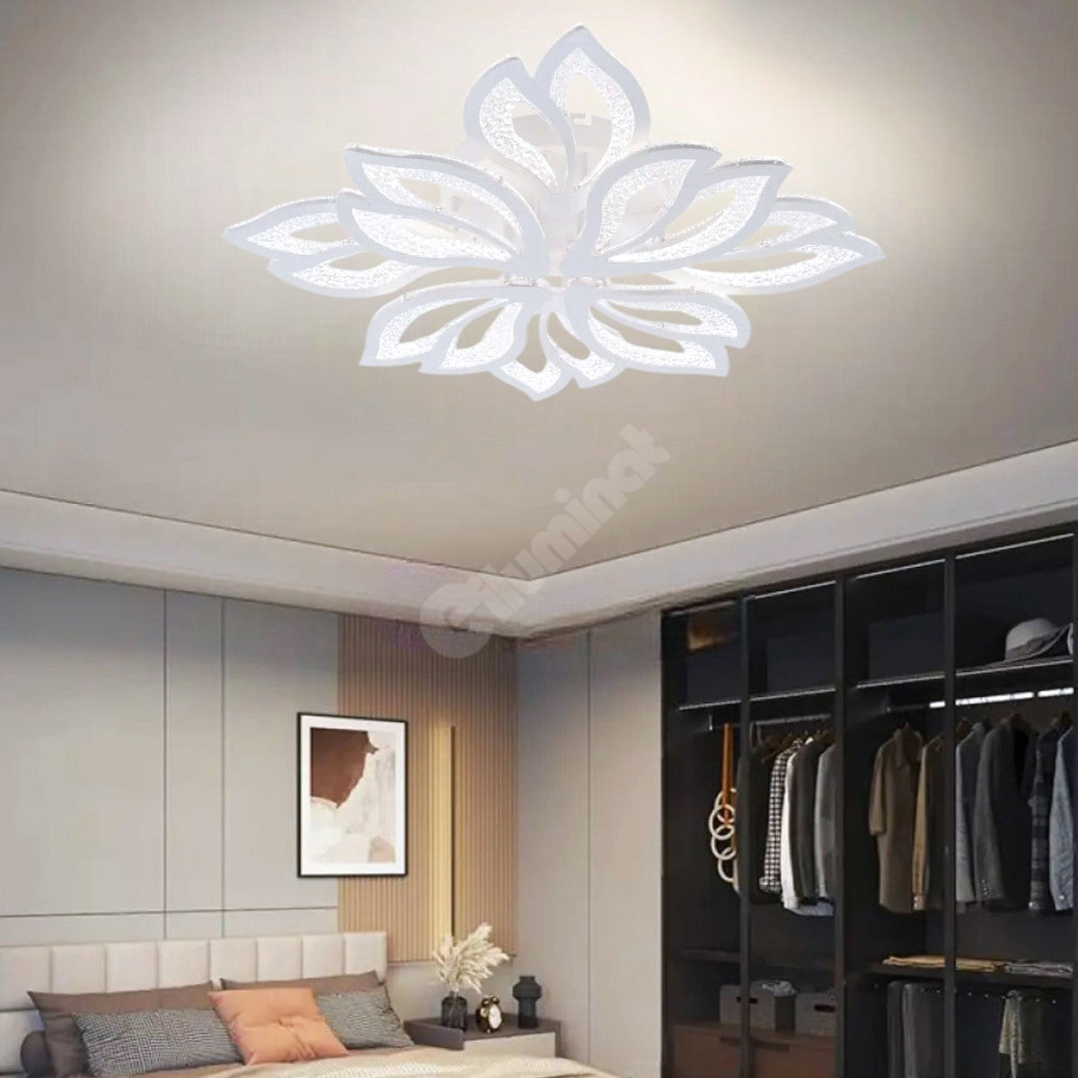 Lustra Led Anemone Grande Bubbles Echivalent 800W Telecomanda Lighting Fixtures