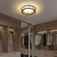 Lustra LED Aplicata Glamour Halo Cristal Telecomanda Chandeliers