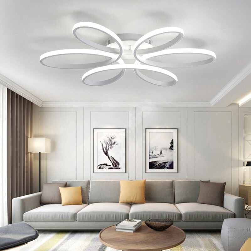 Lustra Led Daisy Alba Echivalent 500W Telecomanda Lighting Fixtures