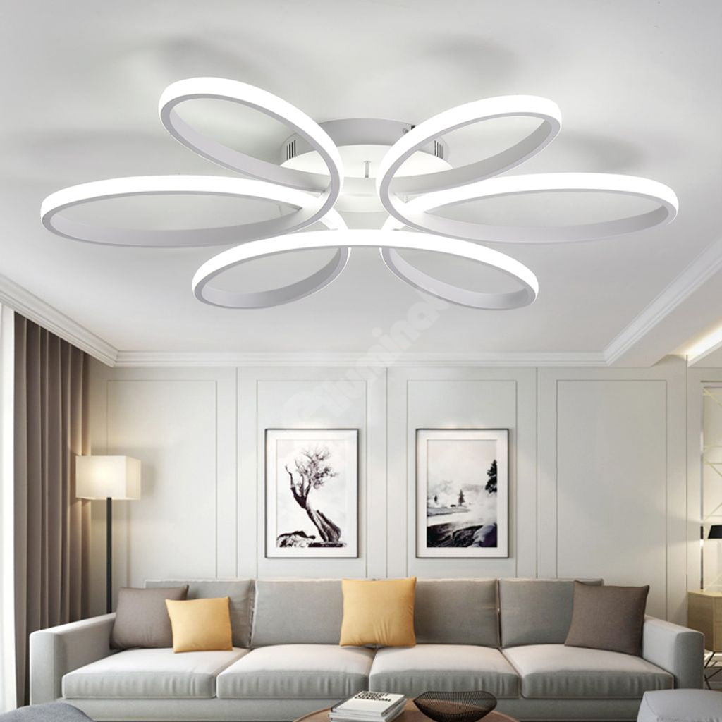 Lustra Led Daisy Alba Echivalent 800W Telecomanda Lighting Fixtures