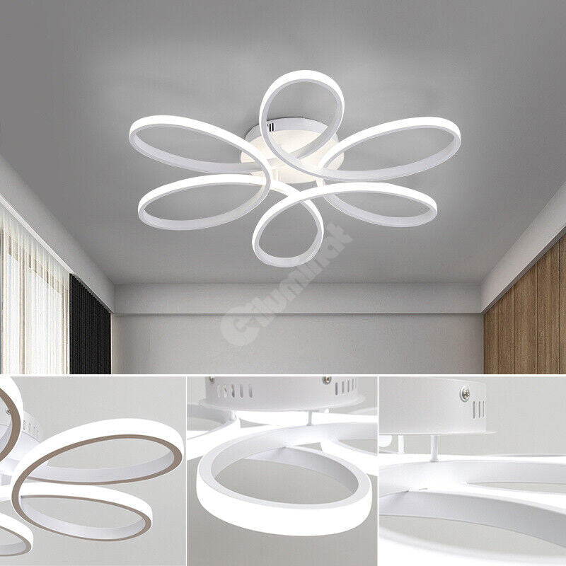 Lustra Led Daisy Alba Echivalent 500W Telecomanda Lighting Fixtures