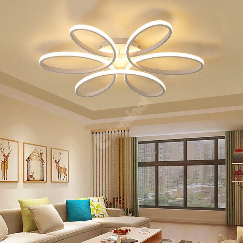 Lustra Led Daisy Alba Echivalent 500W Telecomanda Lighting Fixtures