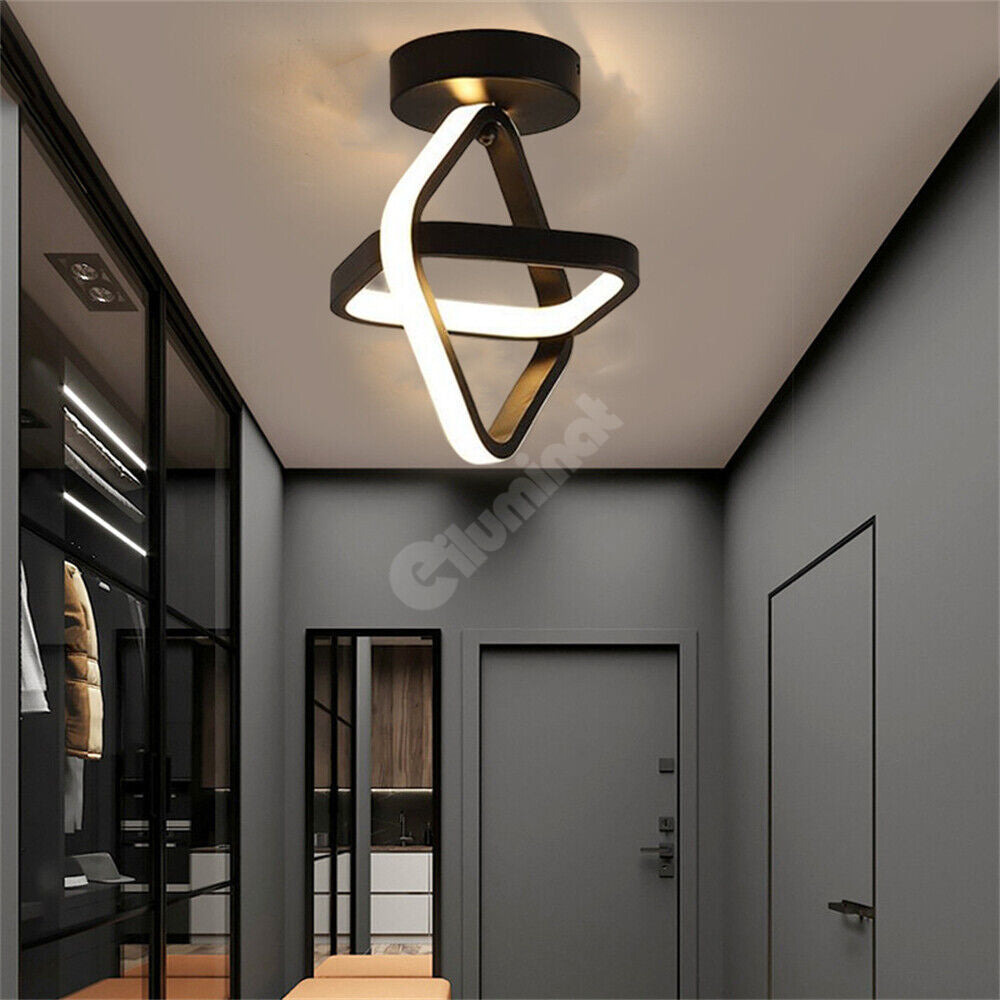 Lustra Led 26W Infinity Square Black 3 Functii Led Ceiling Light