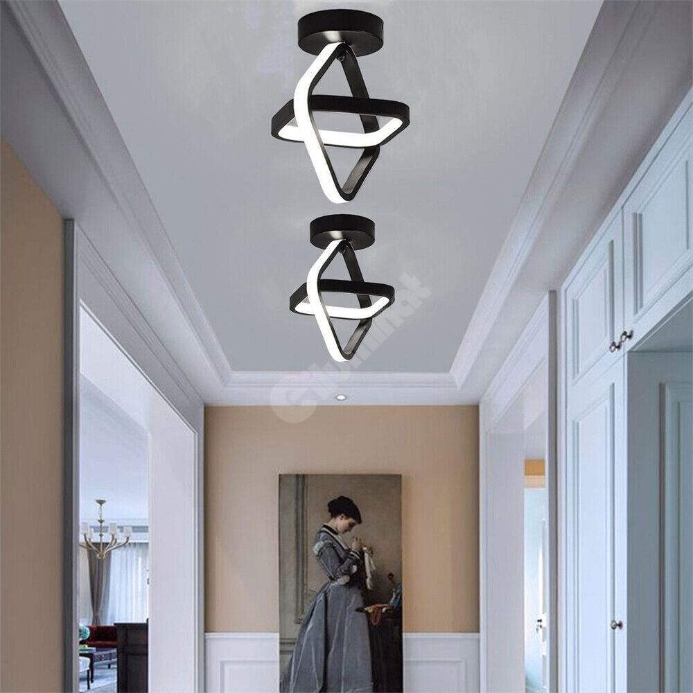 Lustra Led 26W Infinity Square Black 3 Functii Led Ceiling Light