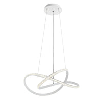 Lustra LED Infinity White Suspendata Echivalent 500W Telecomanda ALBA / SUSPENDATE / 60CM Lighting Fixtures