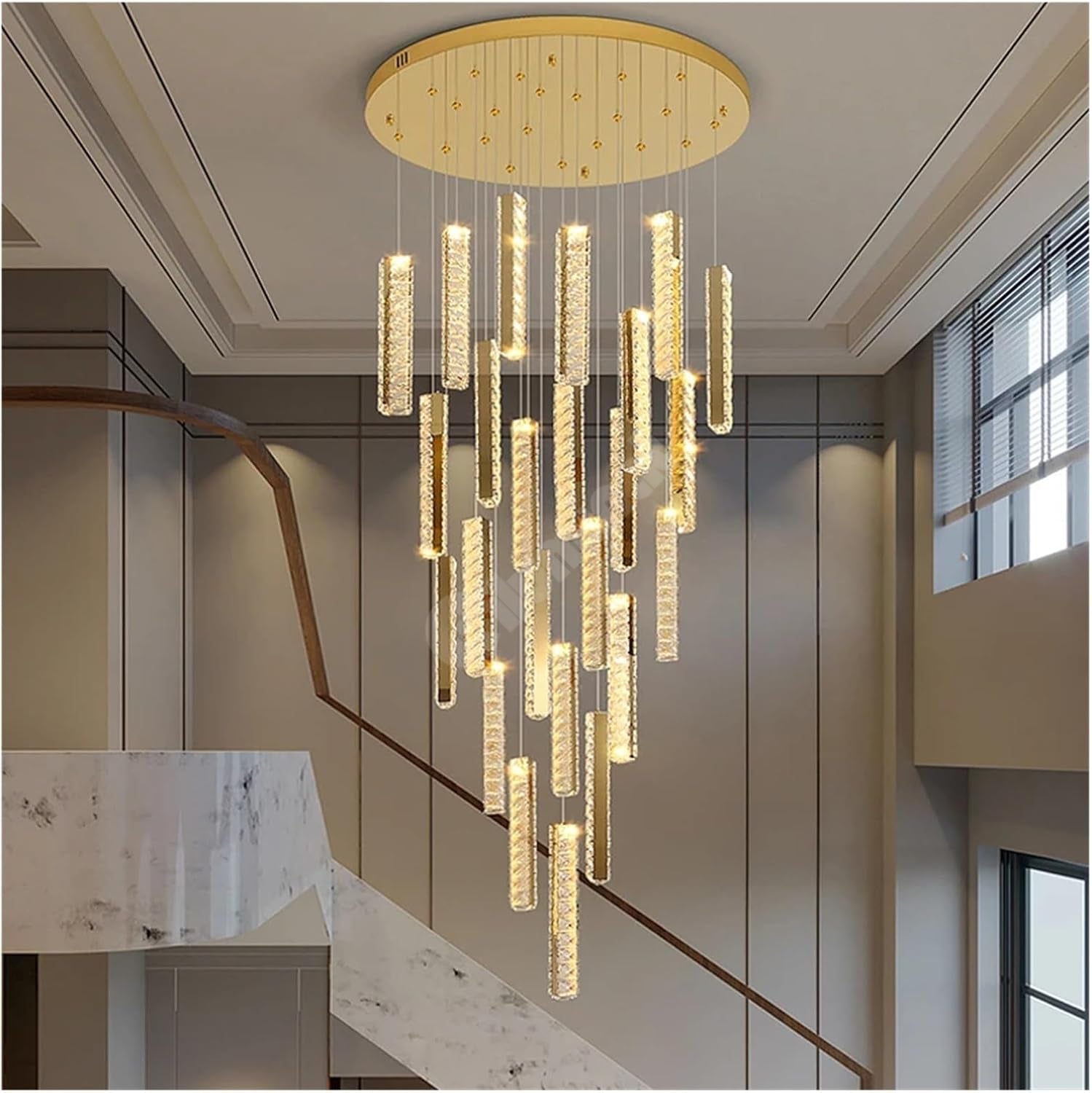 LED осветително тяло Luxury Crystal Golden Vianore