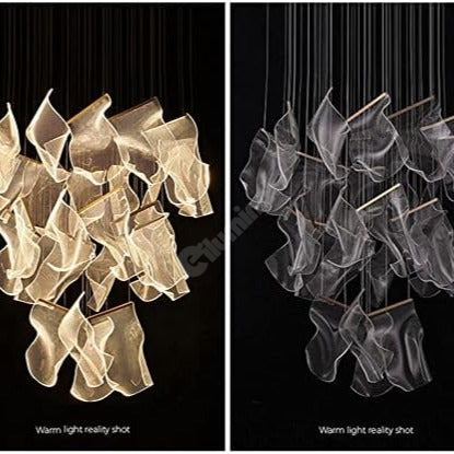 LED осветително тяло Luxury PAPER QUILL GOLD 12 елемента Еквивалент 300W