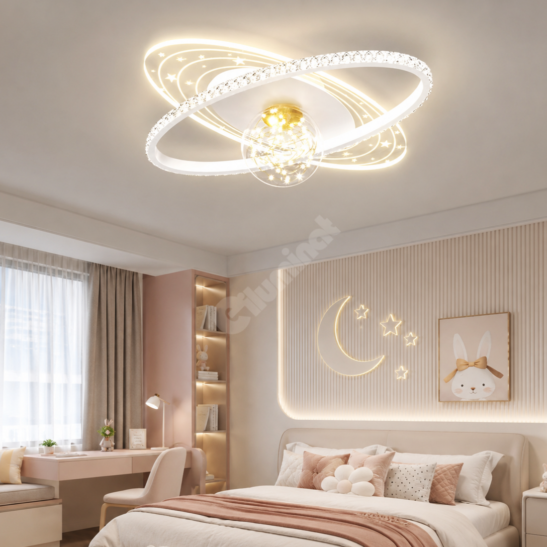 LED осветително тяло 80W Milky Way с дистанционно, еквивалент 350W