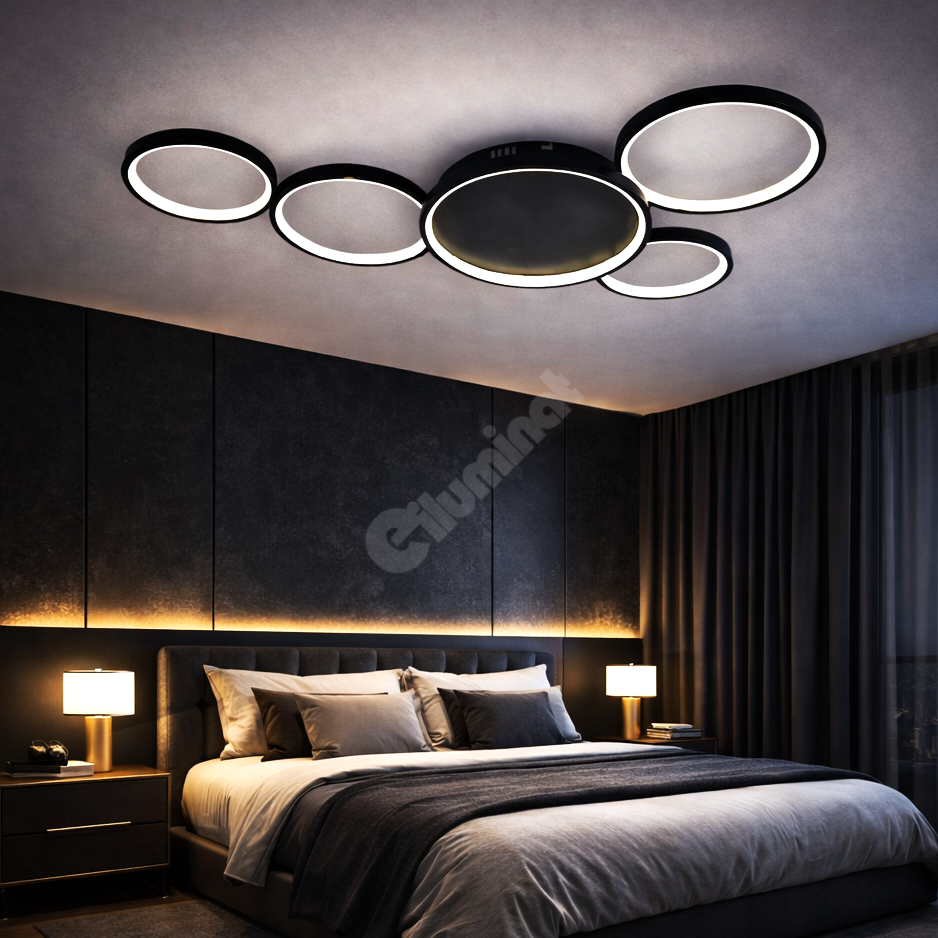 LED осветително тяло Minara Black еквивалент 600W с дистанционно управление