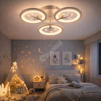 LED осветително тяло Mini LEAVES Еквивалент 300W с дистанционно