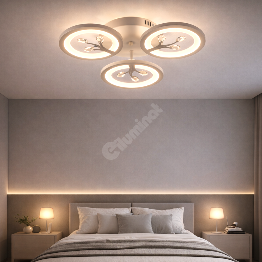 LED осветително тяло Mini LEAVES Еквивалент 300W с дистанционно
