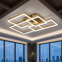 LED осветително тяло 184W Straight Angles Gold с дистанционно, еквивалент 800W