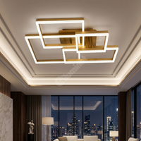LED осветително тяло 184W Straight Angles Gold с дистанционно, еквивалент 800W