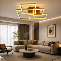 LED осветително тяло 184W Straight Angles Gold с дистанционно, еквивалент 800W