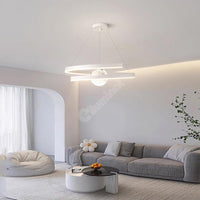 Осветително тяло LED висящо INFINITY SPHERE бяло, еквивалент 500W