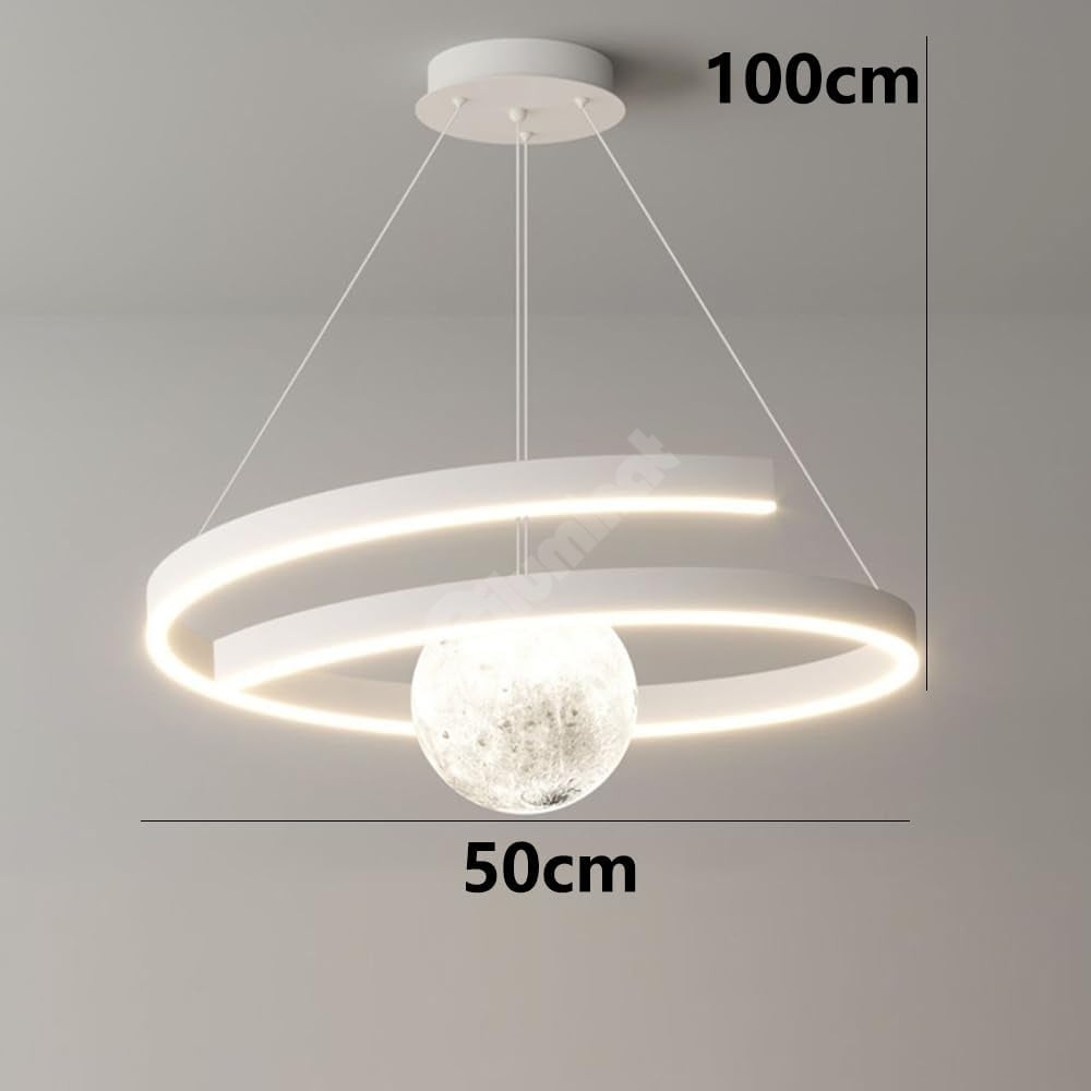 Осветително тяло LED висящо INFINITY SPHERE бяло, еквивалент 500W