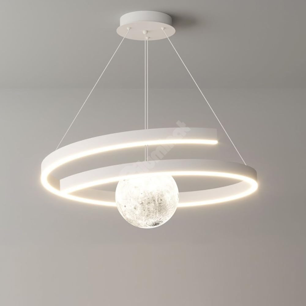 Осветително тяло LED висящо INFINITY SPHERE бяло, еквивалент 500W
