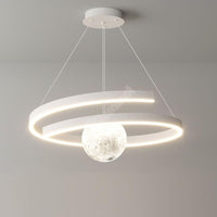 Осветително тяло LED висящо INFINITY SPHERE бяло, еквивалент 500W