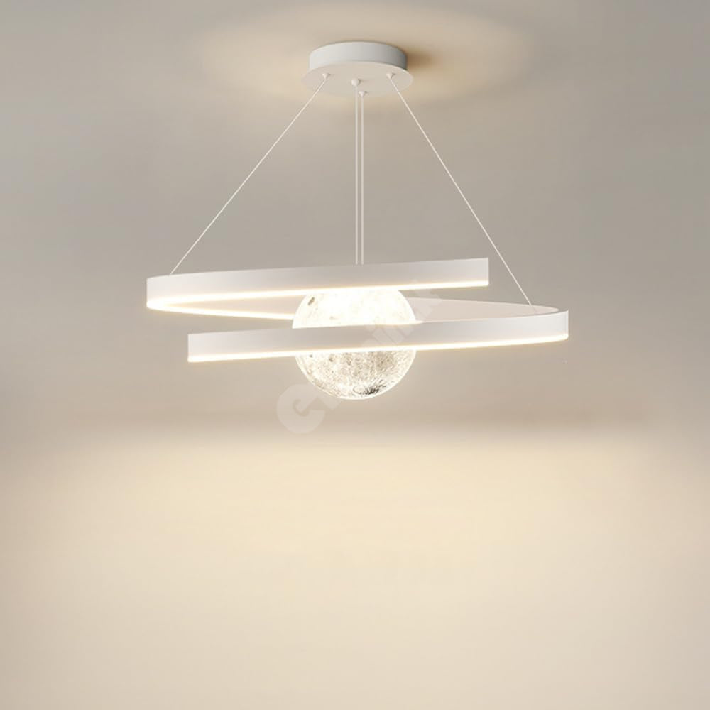 Осветително тяло LED висящо INFINITY SPHERE бяло, еквивалент 500W