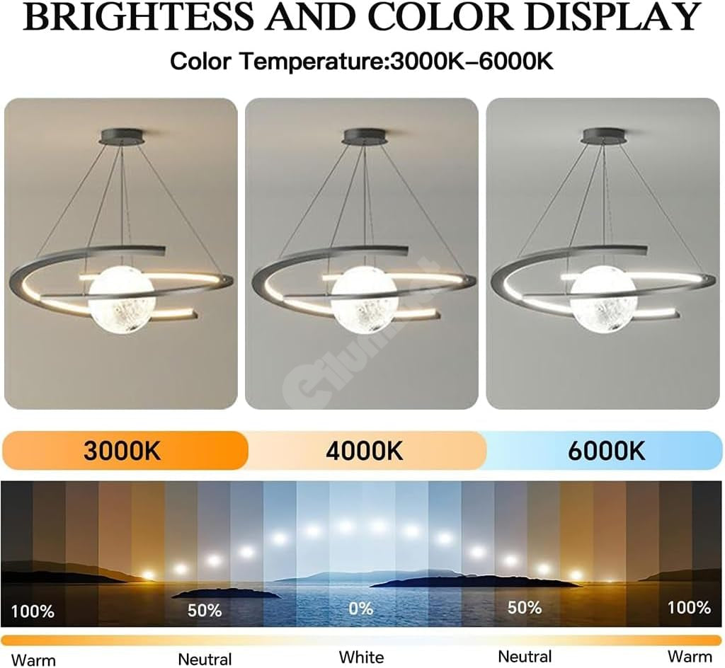 LED осветително тяло тип пендел INFINITY SPHERE Черен Еквивалент 500W