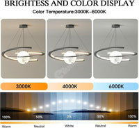 LED осветително тяло тип пендел INFINITY SPHERE Черен Еквивалент 500W