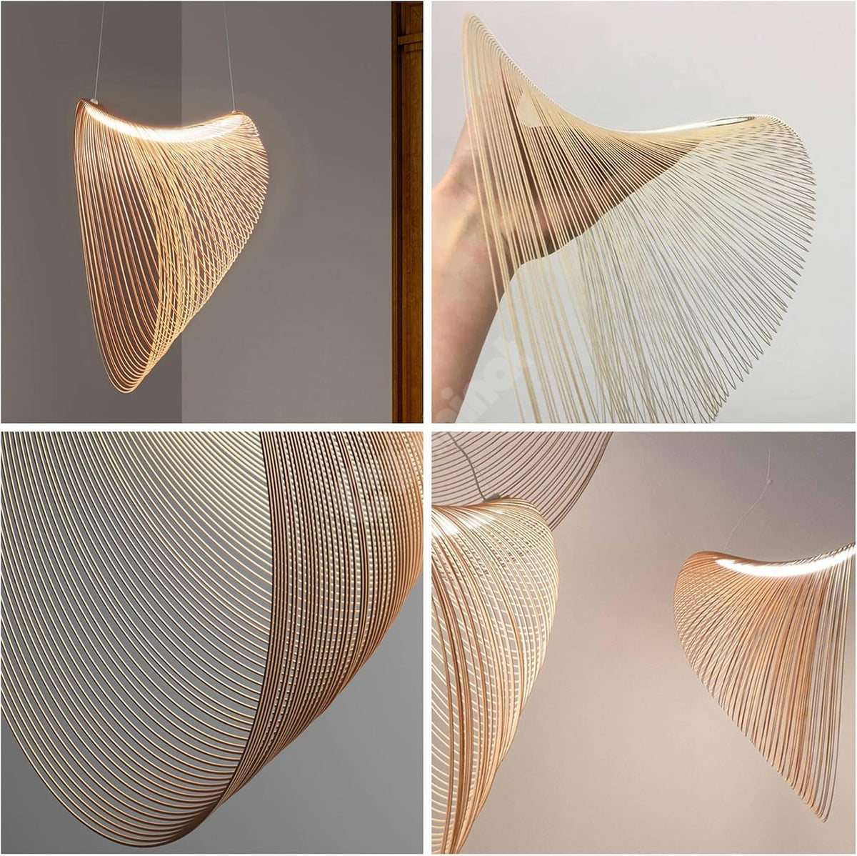 Lustra LED Suspendata VERNAZZA WooD Style Lighting Fixtures