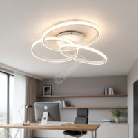 LED осветително тяло Three RINGS White еквивалент 400W с дистанционно