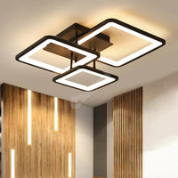 Lustra Led Three Square Maro Echivalent 400W Telecomanda Lighting Fixtures