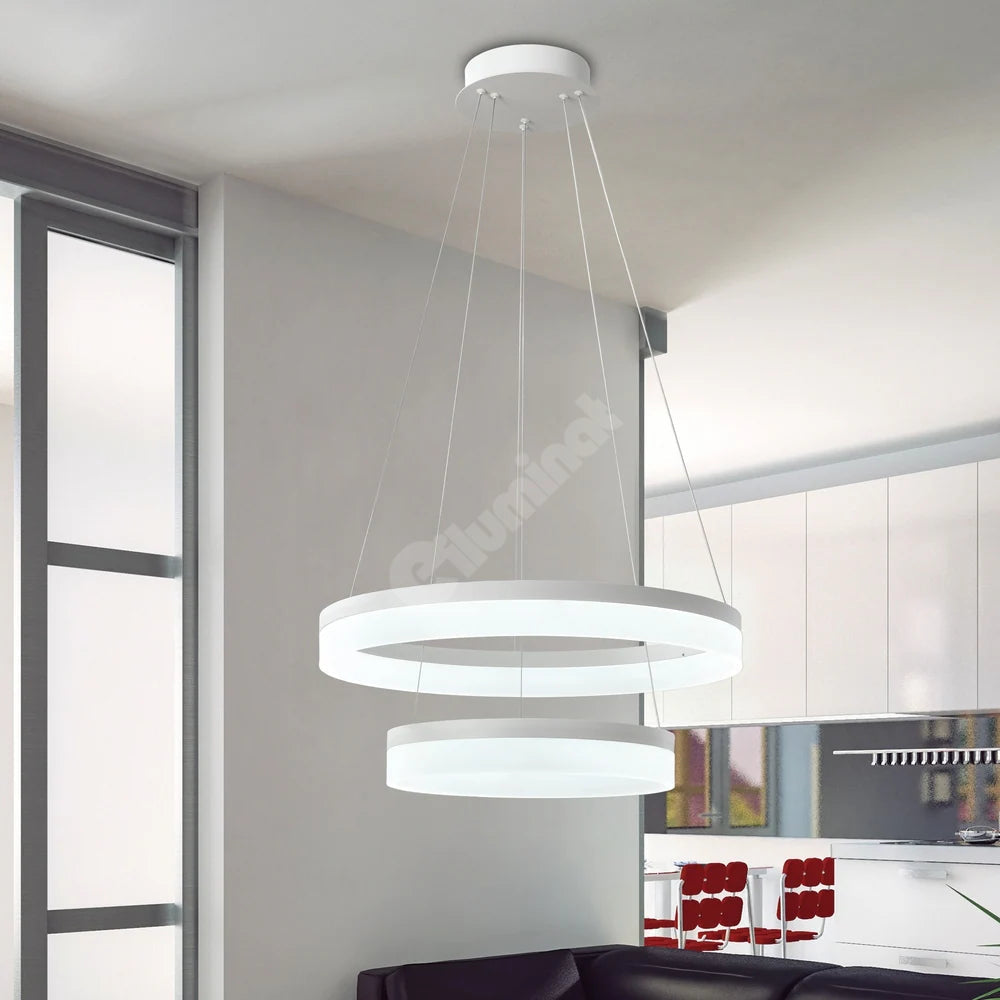 LED осветително тяло 126W WILLY 2 сегмента с дистанционно