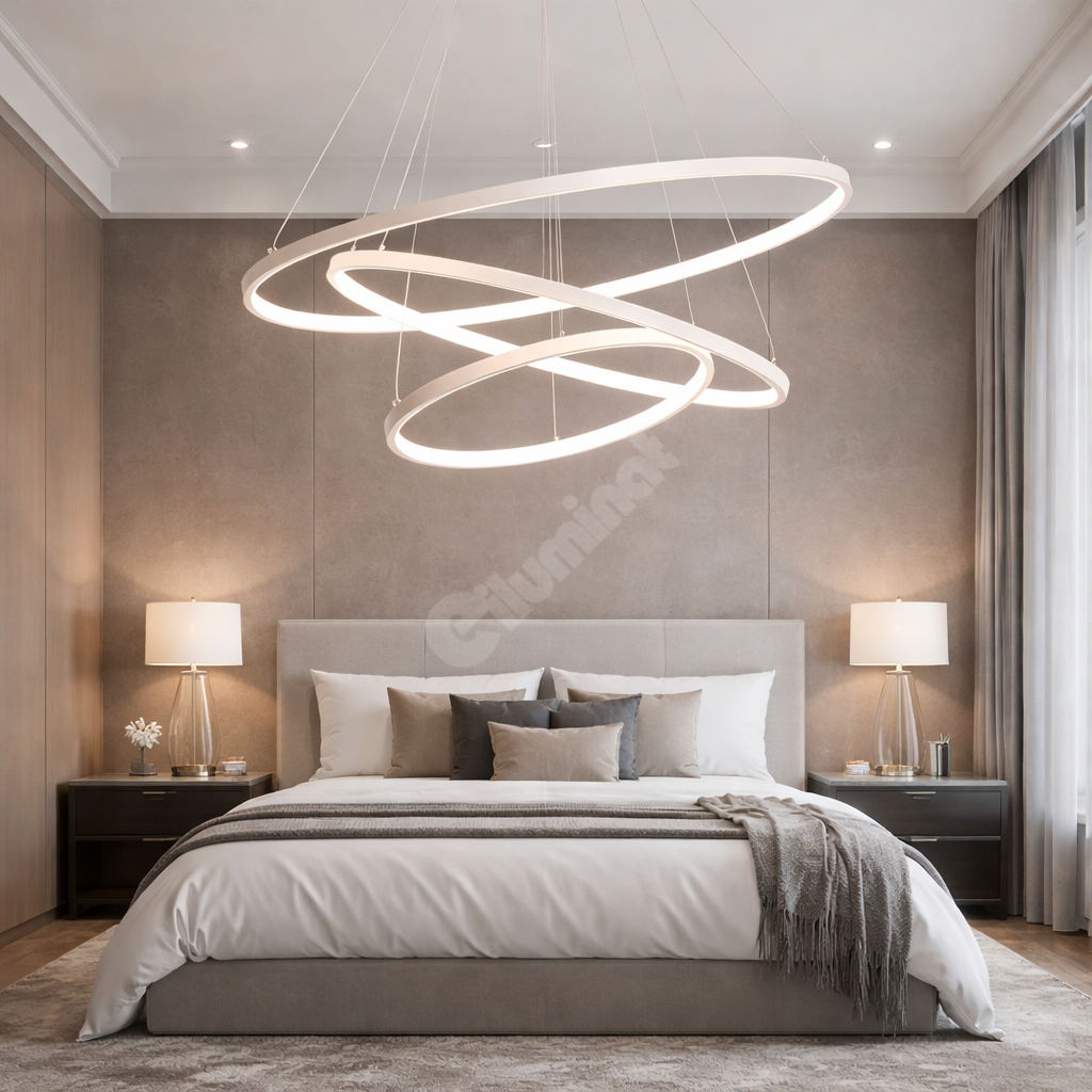 LED осветително тяло WONDER Бяло 3 сегмента Еквивалент 600W Дистанционно