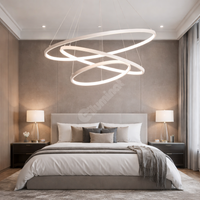 LED осветително тяло WONDER Бяло 3 сегмента Еквивалент 600W Дистанционно