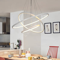 Lustra Led 154W Wonder Alb 3 Segmente Telecomanda Lighting Fixtures