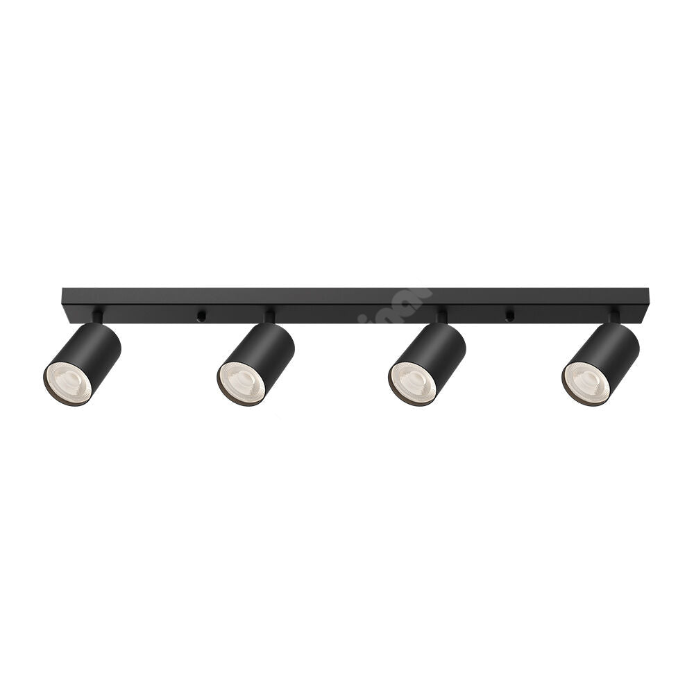 Lustra Neagra Liniara cu 4 Spoturi Reglabile 4xGU10 Lighting Fixtures