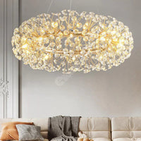 Lustra Suspendata Crystal Dandelion Gold Xxl Lighting Fixtures