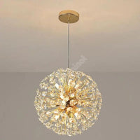 Осветително тяло висящо Crystal Dandelion Gold