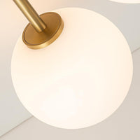 Осветително тяло VESCA Gold с матов абажур 3xE27