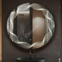 Oglinda LED Rotunda 60cm 3 Lumini Dezaburire si Touch E26S/60x60 FRAMELESS / 60CM LED MIRROR
