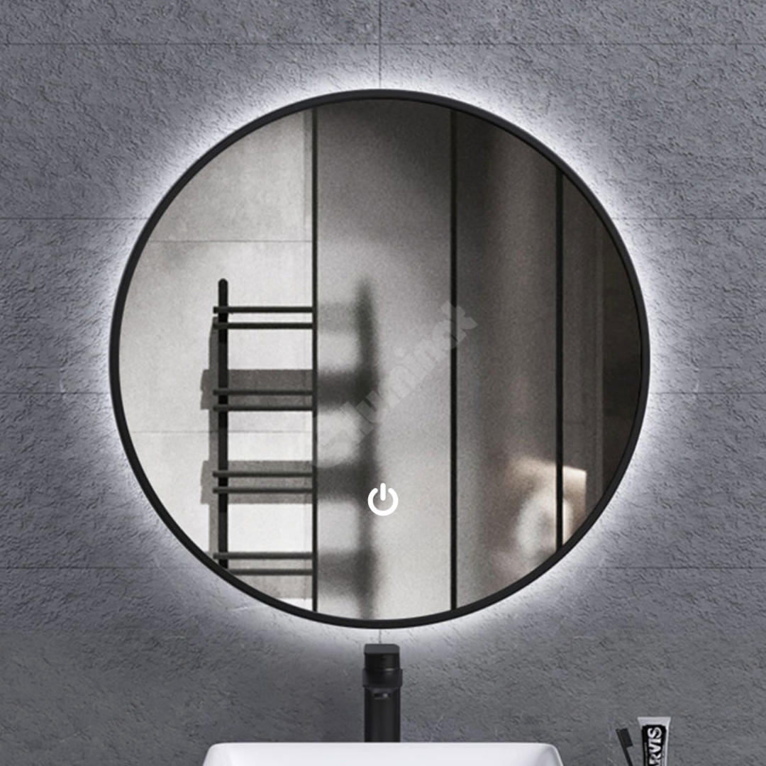 Oglinda LED Rotunda 60CM Simple Touch C110S NEAGRA / 60CM LED MIRROR