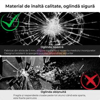 Oglinda LED Rotunda 60CM Simple Touch C110S NEAGRA / 60CM LED MIRROR