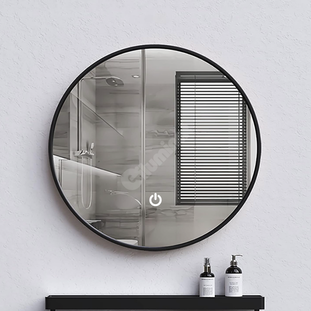 Oglinda LED Rotunda 60CM Simple Touch C110S NEAGRA / 60CM LED MIRROR