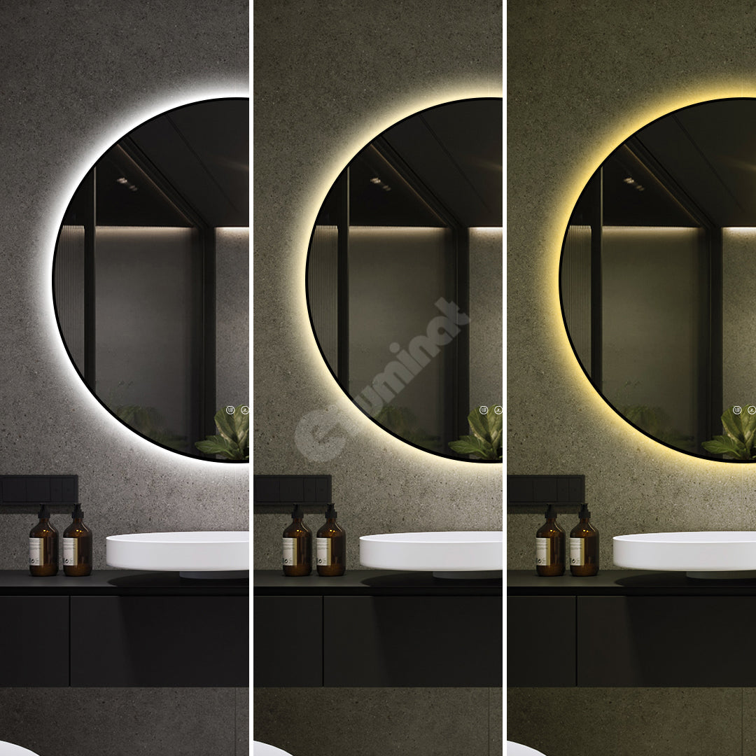 Oglinda LED Rotunda Ø80cm Functie Dezaburire si Touch LED MIRROR